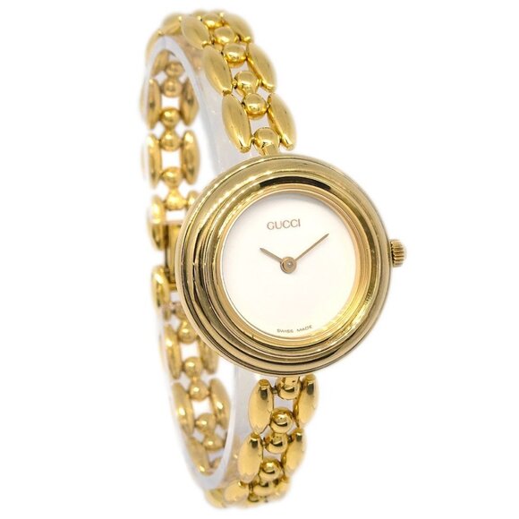Gucci 11/12.2 Change Bezel Chameleon Quartz Watch SS 177542 - Picture 1 of 7